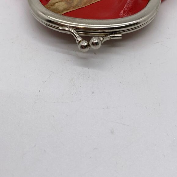 Vintage Change Purse Red Ribbon Accent Coin Purse - Picture 6 of 7
